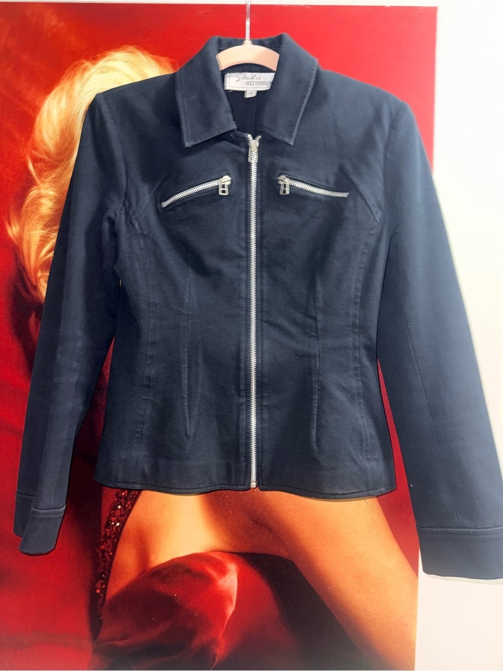 Black Women's Zip-Front Holt Renfrew Jacket